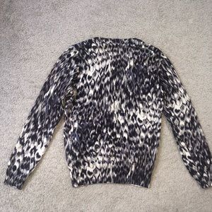 J Crew Cardigan Animal Print Cardigan